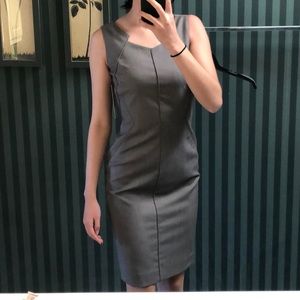 Grey office dress